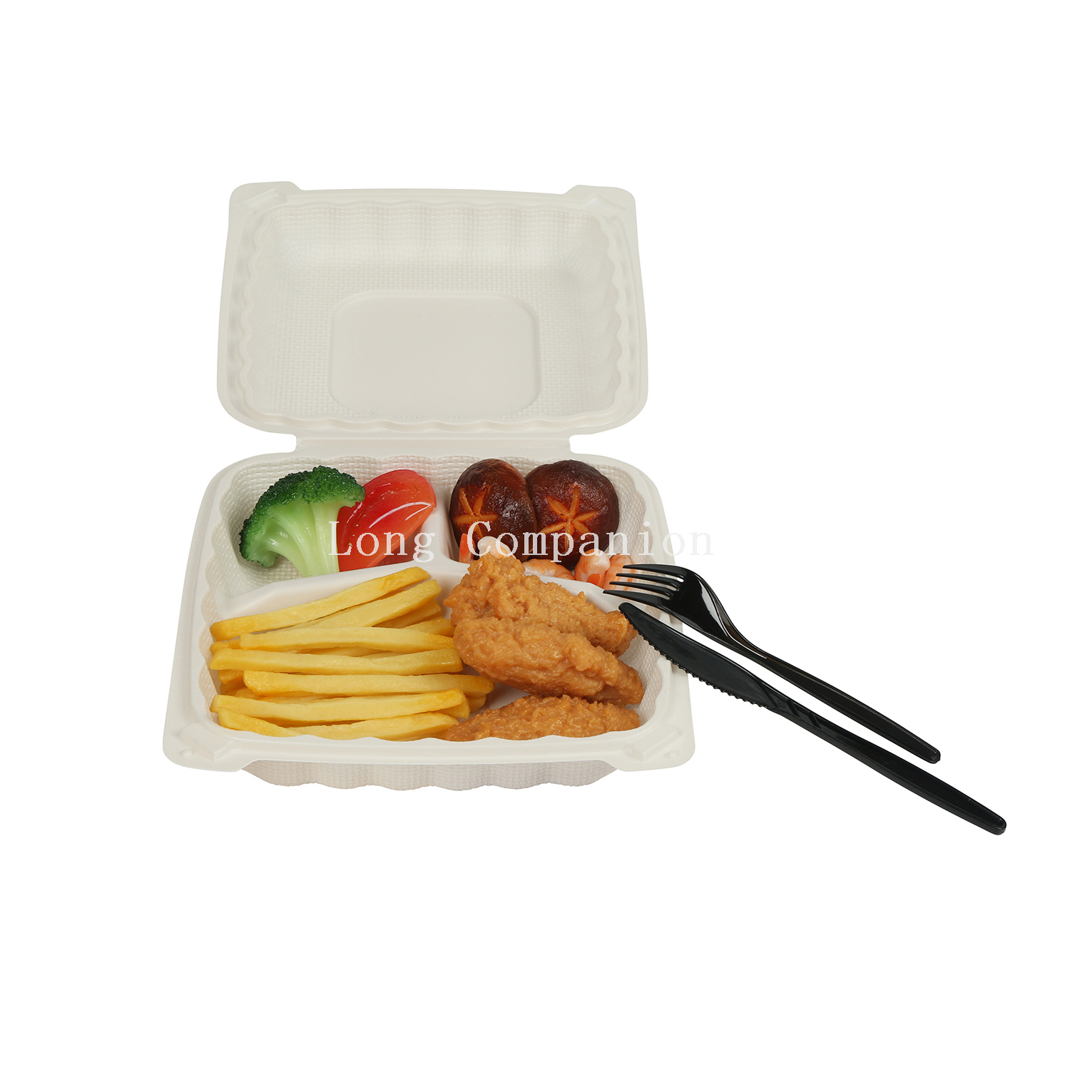 Disposable Lunch Box (50pc) (Black) 10-5/8 CK-8306