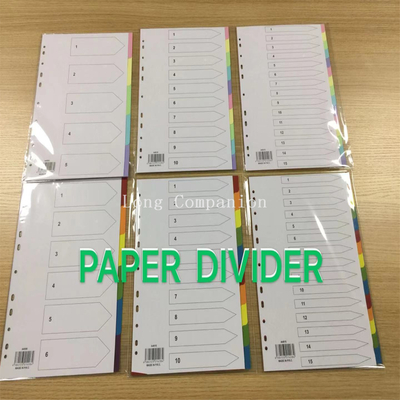 12 Tab Colorful Paper Cardboard File Dividers Index Document A4 Paper Divider A44012 (A4&A3 ...